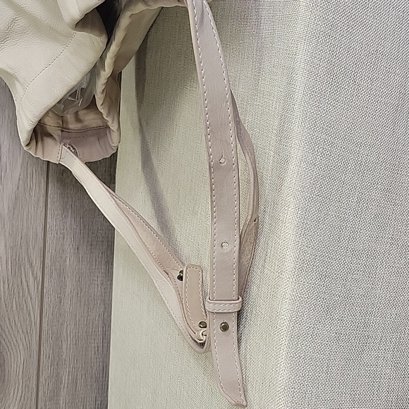 Liebeskind Berlin Off White/Gray Canvas Leather Tote Shoulder Bag - Picture 8 of 16